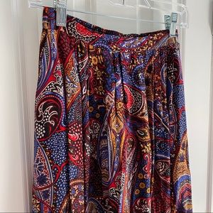Vintage Paisley Midi Skirt
